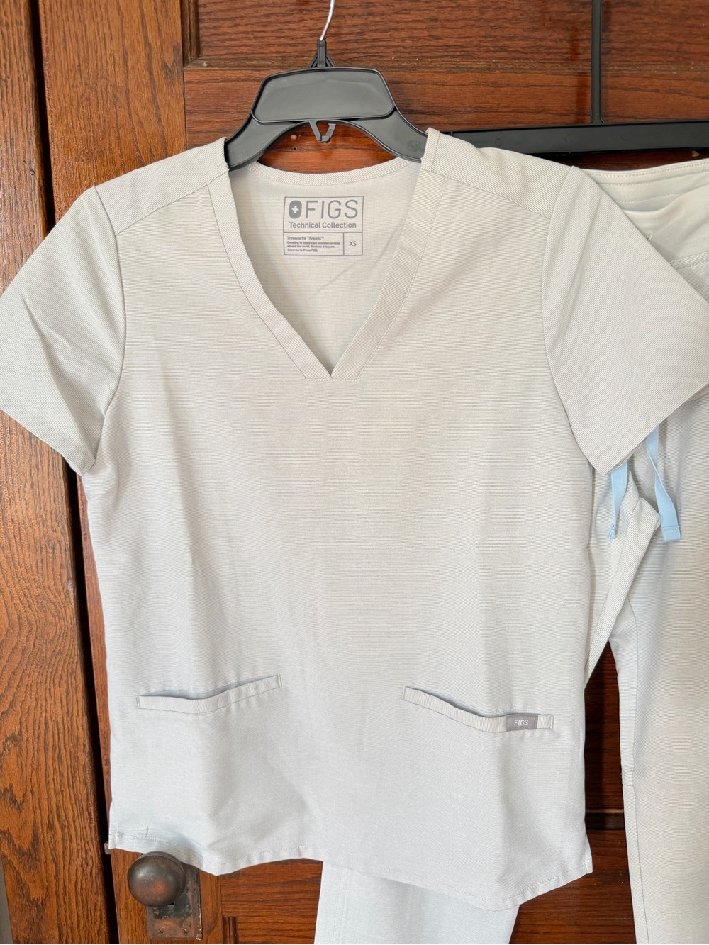 Figs Space Grey Scrub Top & Bottoms